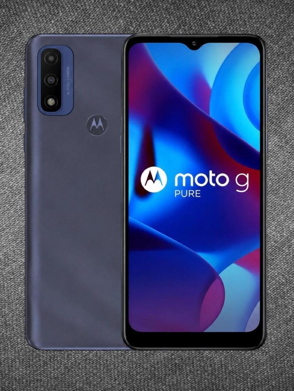 Motorola Moto G Pure 32GB Purple Unlocked Smartphone